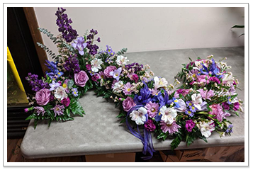 Purple and Pink Flower Arrangement
